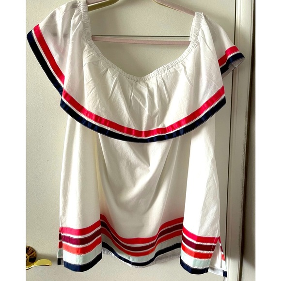 NEW Lane Bryant Blouse Red - Picture 1 of 6